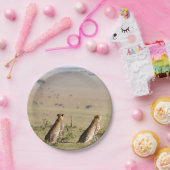 外を見て2人のチーズ ペーパープレート (パーティー)