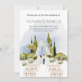 外エレガント式結婚-自然インスパイア 招待状 (正面)