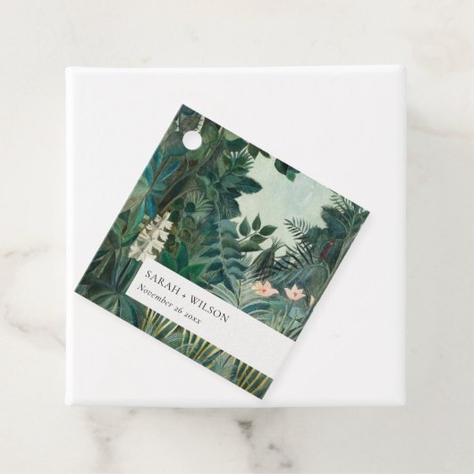 外エレガント素朴国熱帯雨林結婚の フェイバータグ (インサイチュ)