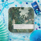 外エレガント素朴国熱帯雨林結婚の ペーパープレート (パーティー)