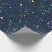 外カッコいい部空間の輪郭 ラッピングペーパー (角)