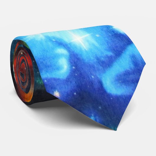 外カラフル空間Sci Fiタイ ネクタイ (ロール)