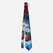 外カラフル空間Sci Fiタイ ネクタイ (裏面)