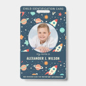 外クール域のカスタム写真の子の識別 バッジ (正面)