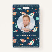 外クール域のカスタム写真の子の識別 バッジ (正面)