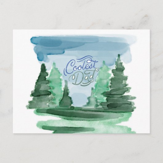 外クール外パパ愛好家のパパ ポストカード (正面)