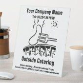 外ケータリング又は通りフードトラック 台座サイン (インサイチュ)