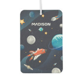 外パーソナライズされた域銀河系パターン カーエアーフレッシュナー (正面)