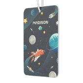 外パーソナライズされた域銀河系パターン カーエアーフレッシュナー (左)