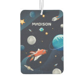 外パーソナライズされた域銀河系パターン カーエアーフレッシュナー (裏面)