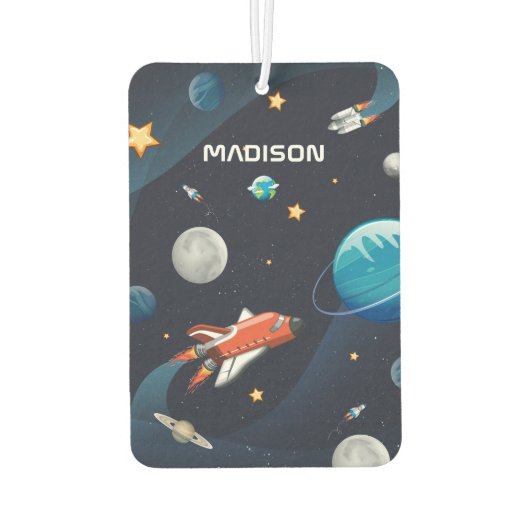 外パーソナライズされた域銀河系パターン カーエアーフレッシュナー (裏面)