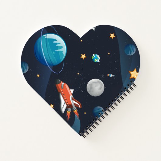 外パーソナライズされた域銀河系活動銀河系 ノートブック (裏面)