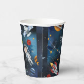 外パーソナライズされた空イラストレーション第1誕生日 紙コップ (右)