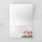 外メリー銀行クリスマスピンクフラミンゴOBX シーズンカード (内部)