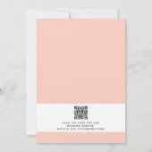 外モダン素朴水カラーフローラ結婚の 招待状 (裏面)