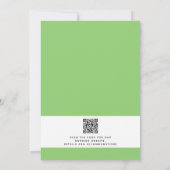 外モダン素朴水カラーフローラ結婚の 招待状 (裏面)