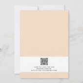 外モダン素朴水カラーフローラ結婚の 招待状 (裏面)