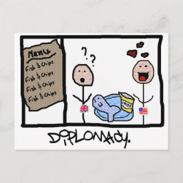 外交：フィッシュ&チップス ポストカード