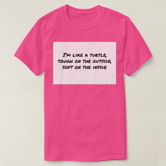 外側が硬く内側が柔らかい Tシャツ (デザイン正面)