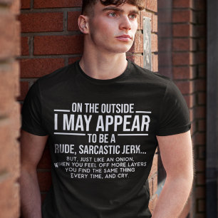 外側では、無作法な嫌みな嫌みなガークが見えるかもしれない Tシャツ