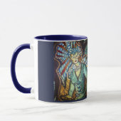 外側に直面する白い賢人の妖精のマグ マグカップ (左)