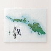 外側のヘブリデス・スコットランドの地図 ジグソーパズル (横)