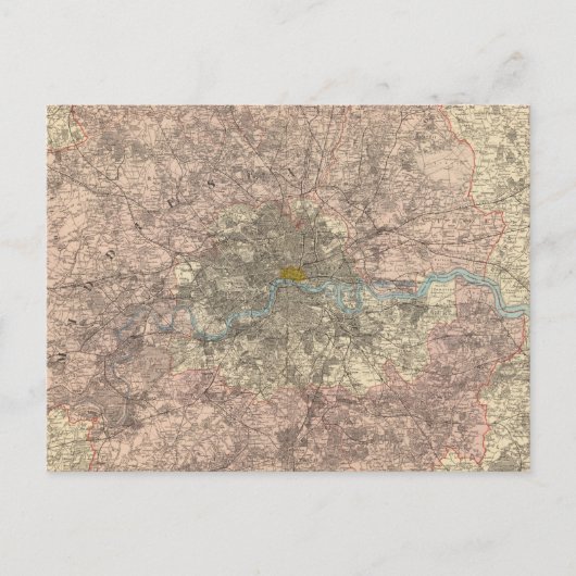 外側のロンドン ポストカード (正面)