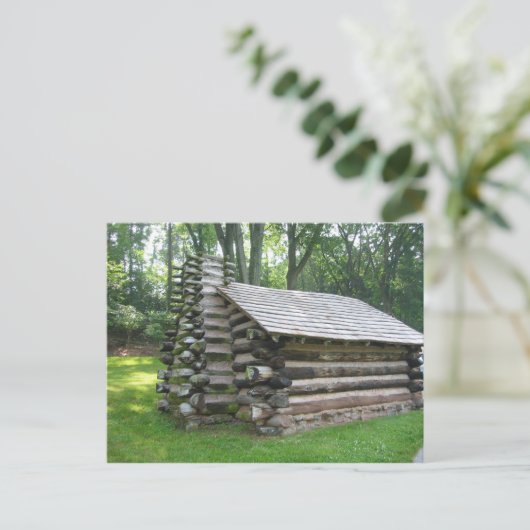 外側の古いキャビンのはがき ポストカード (スタンド正面)