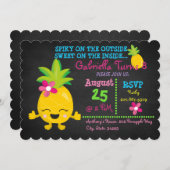 外側の菓子の内部の誕生日で先の尖った 招待状 (正面/裏面)