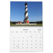 外側の銀行のシーン カレンダー (1月 2026)