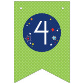 外側スペース3 2 1吹き出しバナー バンティングフラッグ (第2の旗)