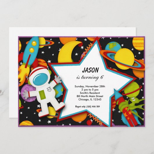 外側空間 招待状 (正面/裏面)