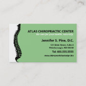 外側脊柱カイロプラクター多重アポイントメント 予約カード (正面)