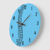 外側脊髄カイロプラクターアクリル壁時計 ラージ壁時計 (傾斜)