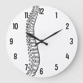 外側脊髄カイロプラクターアクリル壁時計 ラージ壁時計