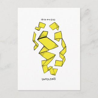 外側/内側抽象芸術。 ポストカード