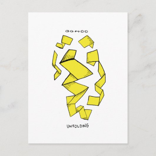 外側/内側抽象芸術。 ポストカード (正面)