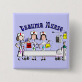 外傷のナースのギフト3Dのグラフィック 缶バッジ (正面)