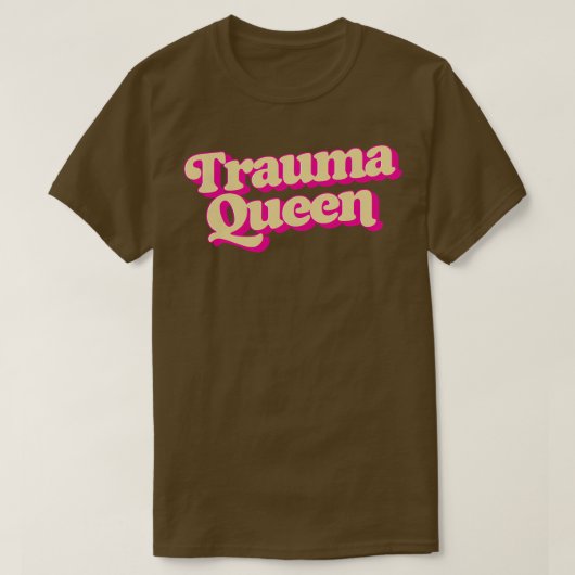 外傷レトロタイポグラフィ Tシャツ (デザイン正面)