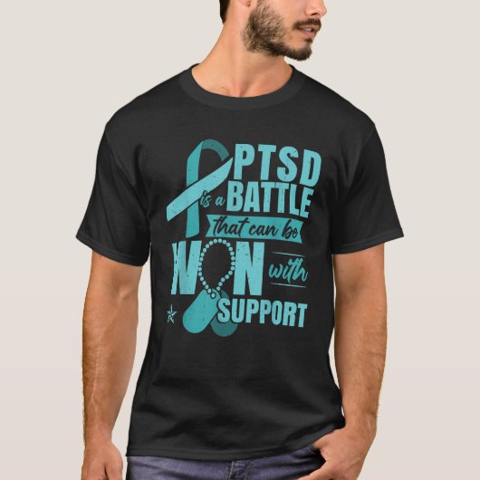 外傷後ストレス障害サポートPTSD Tシャツ (正面)