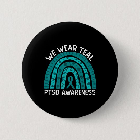 外傷後ストレス障害 PTSD A テールカラー 缶バッジ (正面)