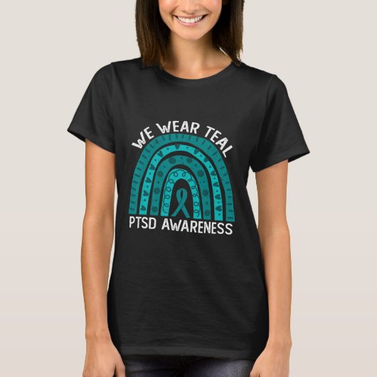 外傷後ストレス障害 PTSD A テールカラー Tシャツ (正面)