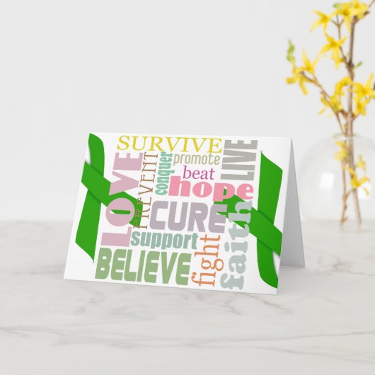 外傷性の脳損傷のインスピレーションの挨拶状 カード (黄色い花)