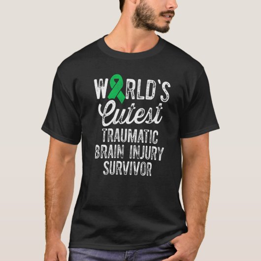 外傷性脳損傷の生存者最高TBI戦士 Tシャツ (正面)