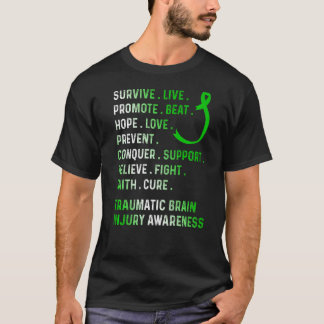 外傷性脳損傷サバイバービートホープTBIウォーラー Tシャツ