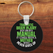 外傷性脳損傷認識度TシャツTBIアウェア キーホルダー (正面)