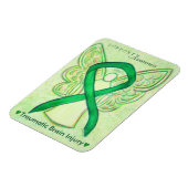 外傷性脳損傷TBI認識度リボン磁石 マグネット (左側)