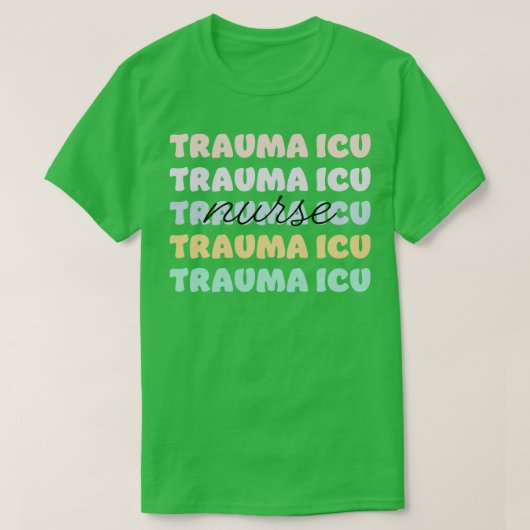 外傷icuナース tシャツ (デザイン正面)