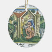 外典: Tobitはすずめの糞によって盲目になります セラミックオーナメント (左)