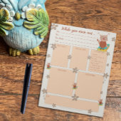 外出中に代替型枠Owlメモ帳 ノートパッド